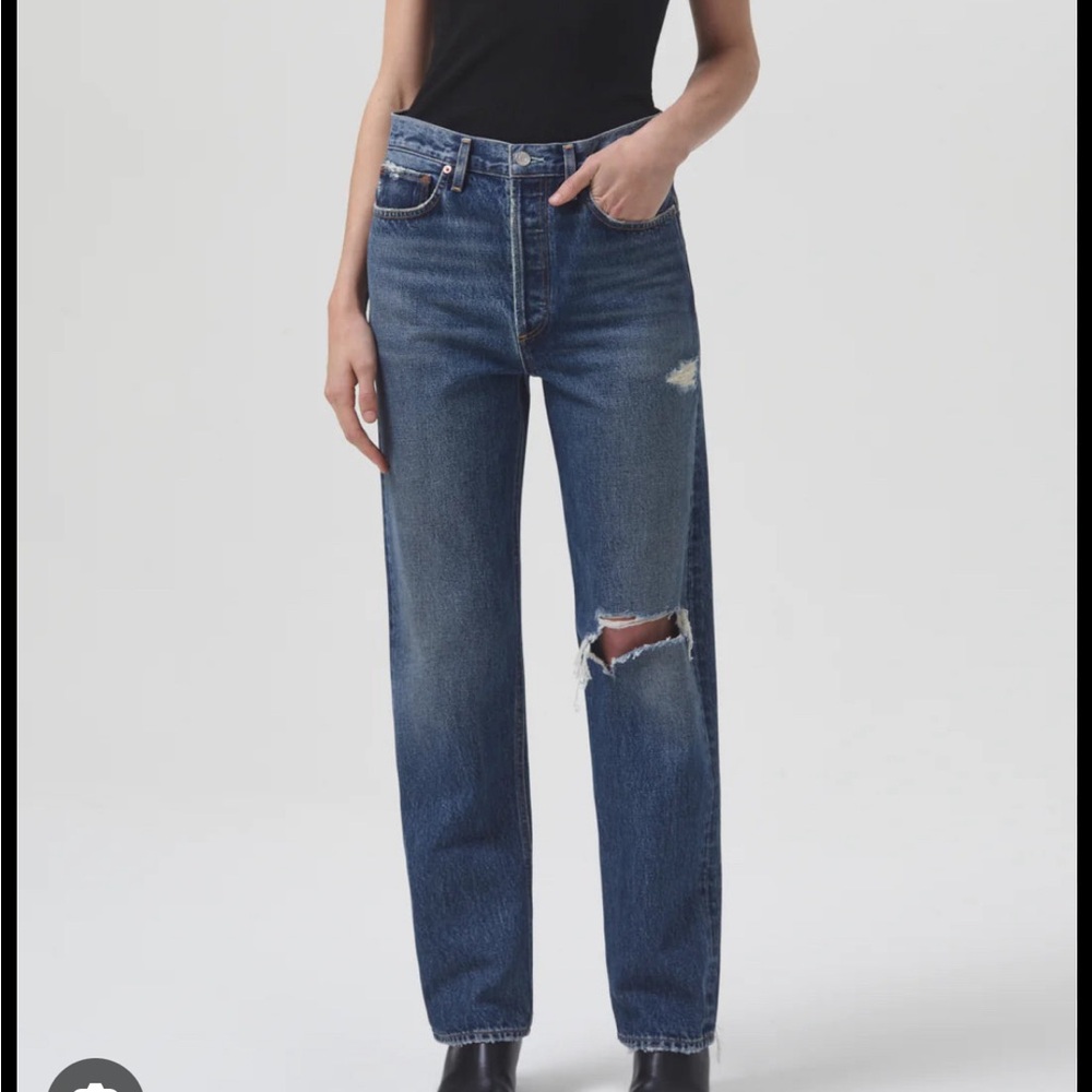 Agolde 90s pinch waist high rise straight in playground